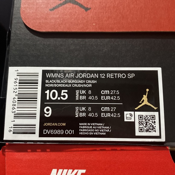 Air Jordan 12 A ma maniere brand new - Picture 9 of 9